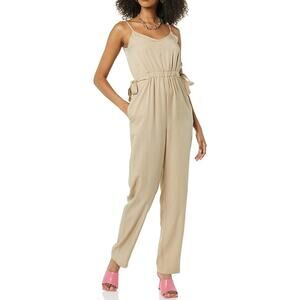 TEREA Women's Millie Strappy Jumpsuit Romper Hummus Size XL